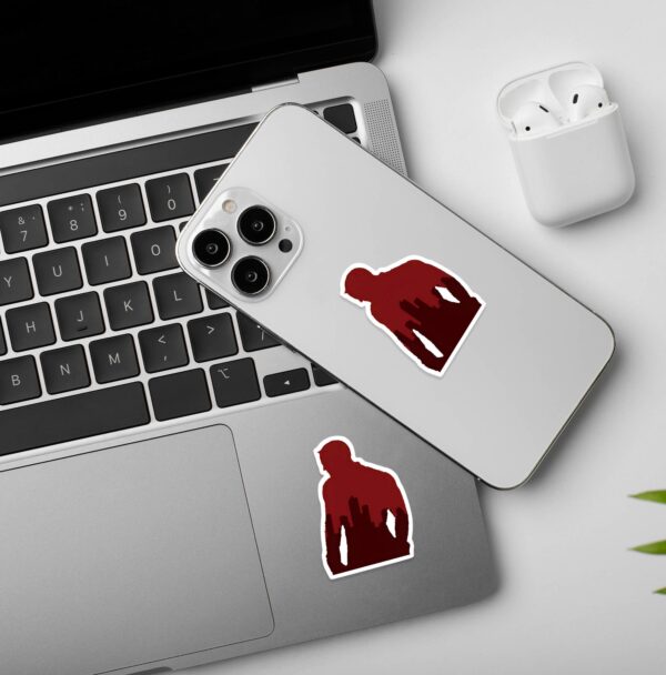 Daredevil Silhuette Laptop Mobile Sticker Daredevil Silhuette Laptop Mobile Sticker