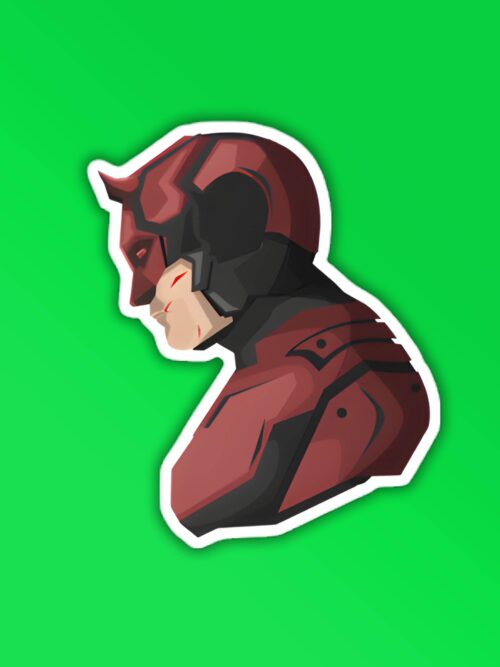 Daredevil Vector Laptop Mobile Sticker