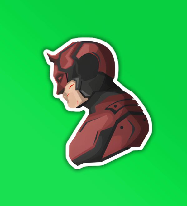 Daredevil Vector Laptop Mobile Sticker Daredevil Vector Laptop Mobile Sticker