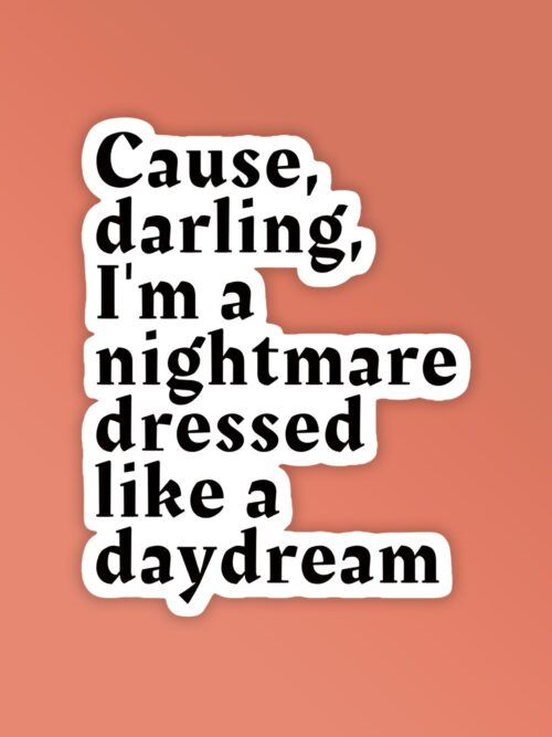 Darling Im A Nightmare Taylor Swift Stickers