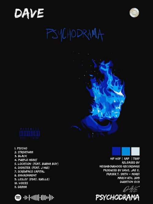 Dave Psychodrama Music Poster