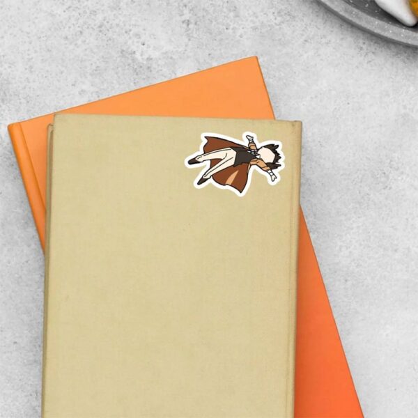Dazai Falling Into Serenity Anime Stickers