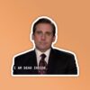 Dead Inside The Office Laptop Mobile Stickers