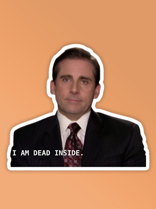 Dead Inside The Office Laptop Mobile Stickers