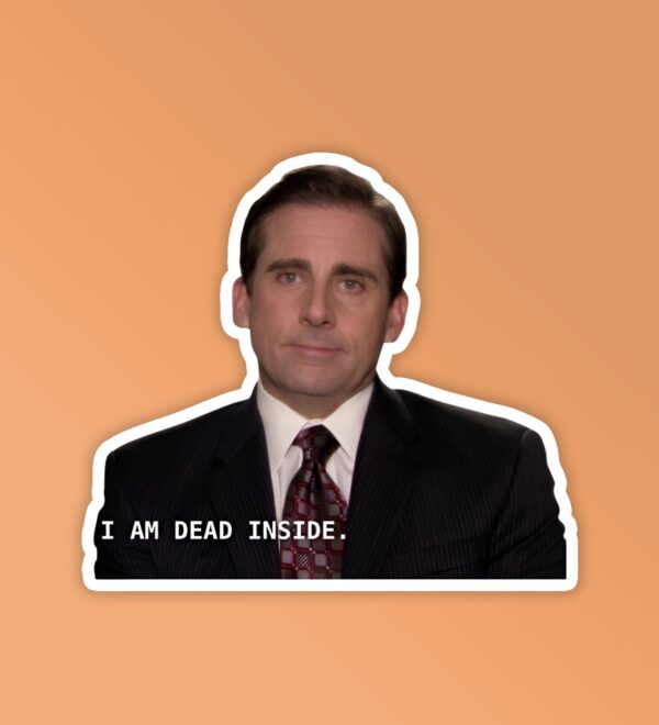 Dead Inside The Office Laptop Mobile Stickers Dead Inside The Office Laptop Mobile Stickers