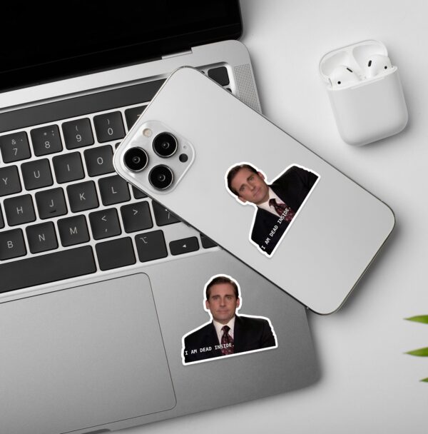 Dead Inside The Office Laptop Mobile Stickers Dead Inside The Office Laptop Mobile Stickers