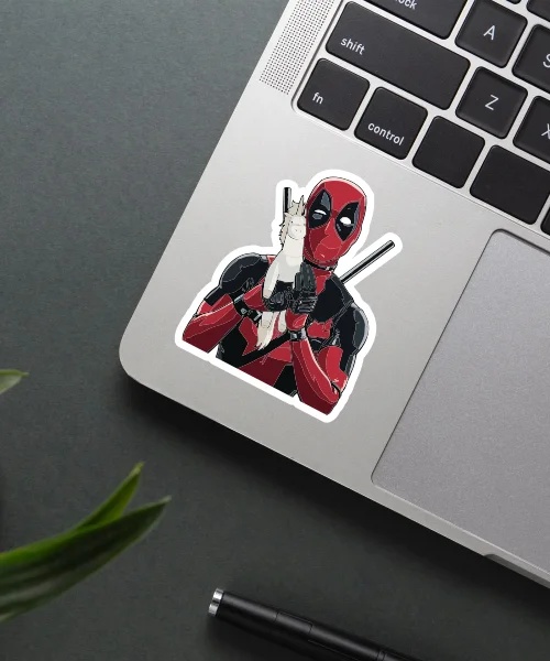 Deadpool Cuddling Sticker