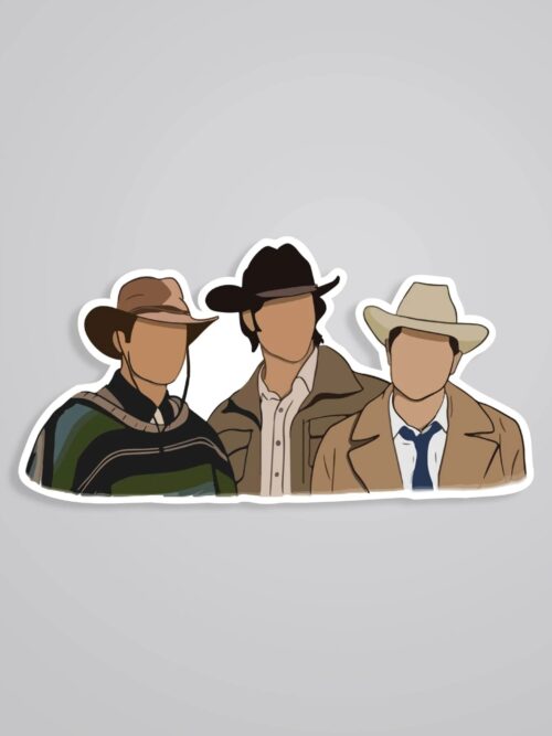Dean Sam And Castiel TV Shows Stickers