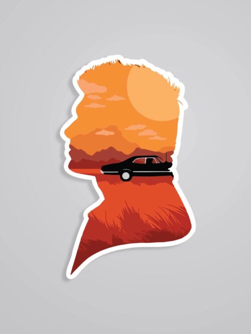Dean Winchester Sunset Silhouette TV Shows Stickers