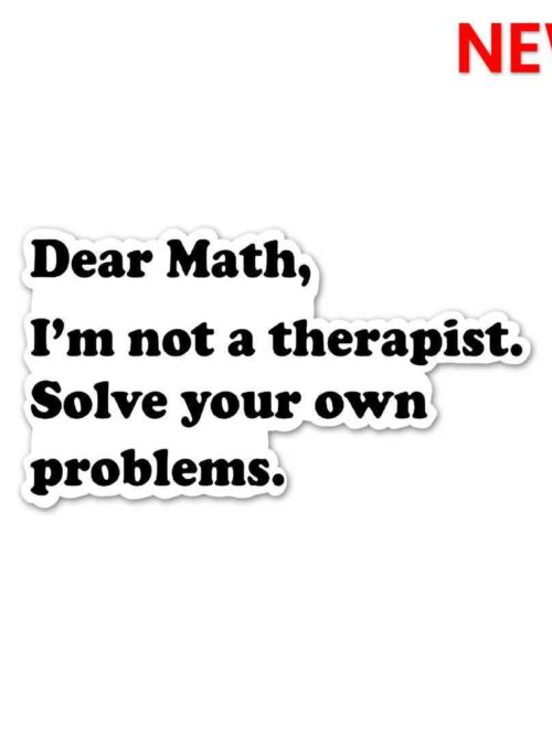 Dear Math Sticker