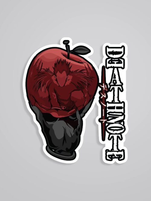 Death Note Red Apple Anime Stickers