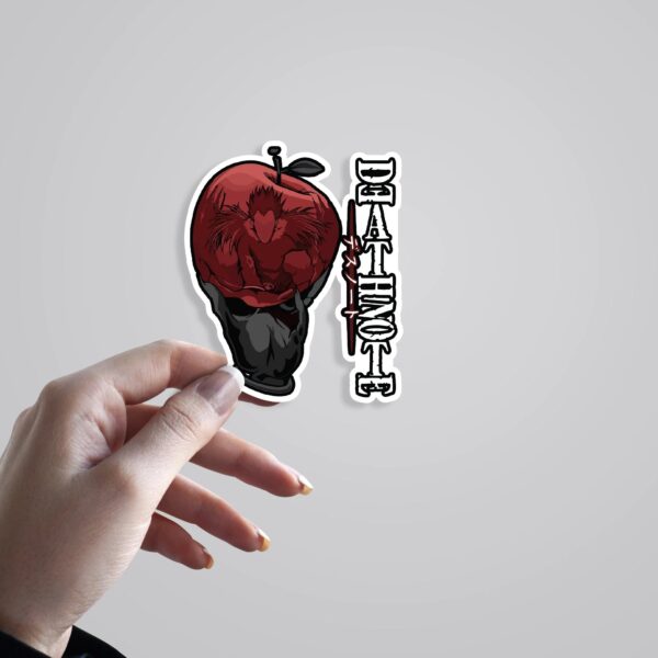 Death Note Red Apple Anime Stickers Death Note Red Apple Anime Stickers