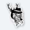 Deer Man Sticker