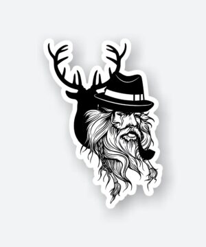 Deer Man Sticker