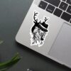 Deer Man Sticker