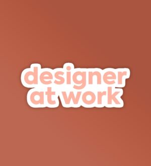 Designer At Work Laptop Mobile Stickers