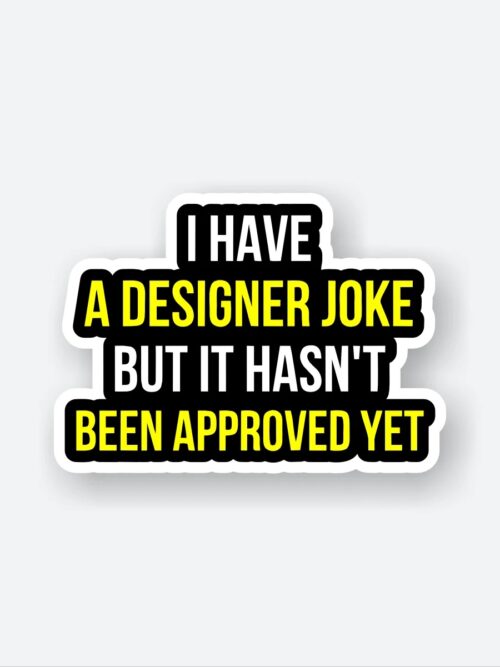 Designer Joke Sticker