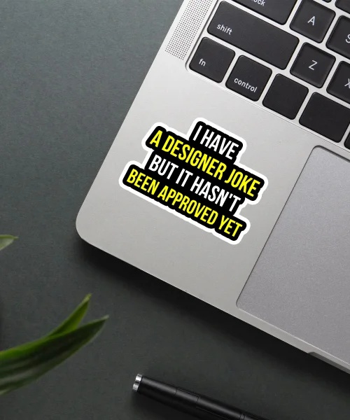 Designer Joke Sticker Designer Joke Sticker