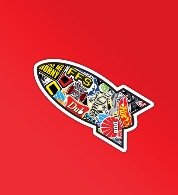 Designer Rocket Sticker Designer Rocket Sticker