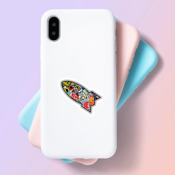 Designer Rocket Sticker Designer Rocket Sticker