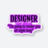 Designers Dirty Talk Sticker