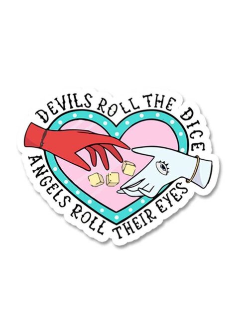 Devil Roll The Dice Sticker