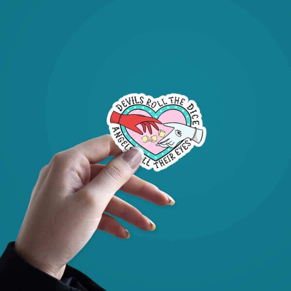 Devil Roll The Dice Sticker