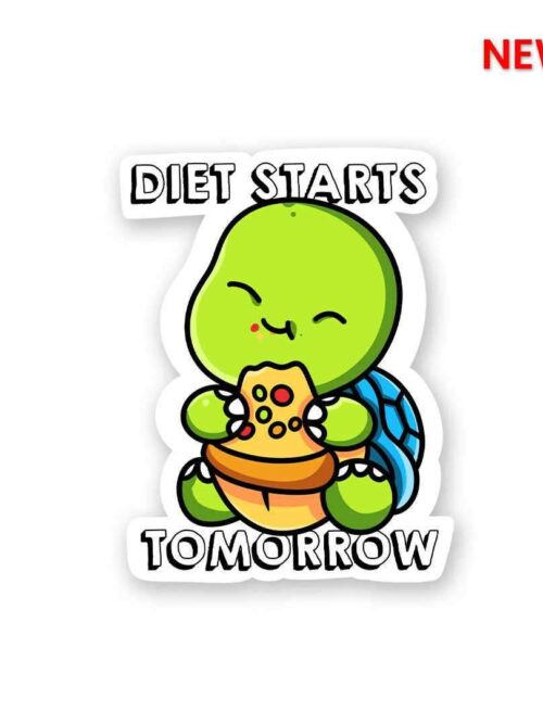 Diet Starts Tomorrow Sticker