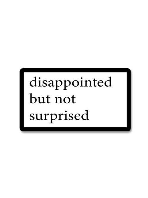 Disappointed Sticker