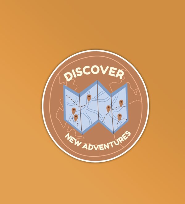Discover New Adventures Sticker Discover New Adventures Sticker