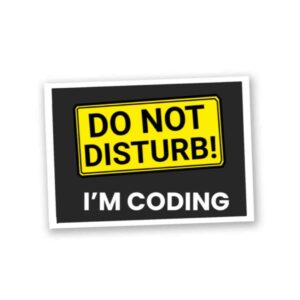 Do Not Disturb Sticker Do Not Disturb Sticker