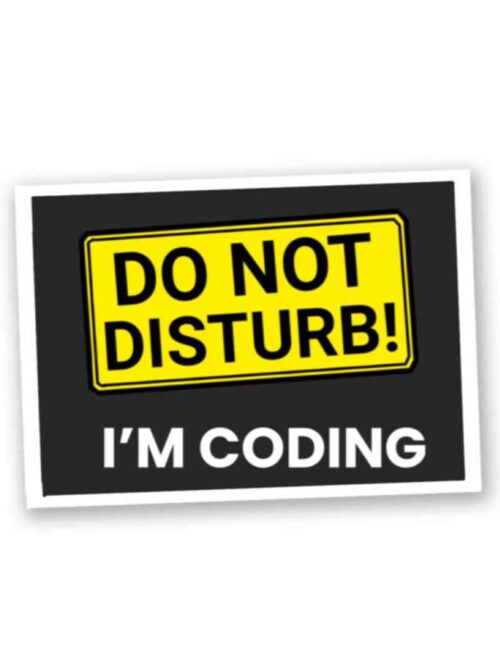 Do Not Disturb Sticker