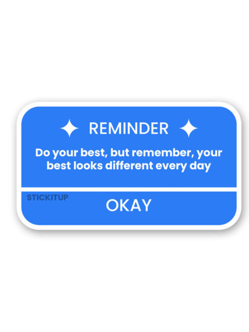 Do Your Best Sticker
