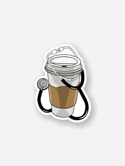 Doctor Coffee Cup Sticker