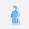 Doctor In Surgical Scrub Sticker