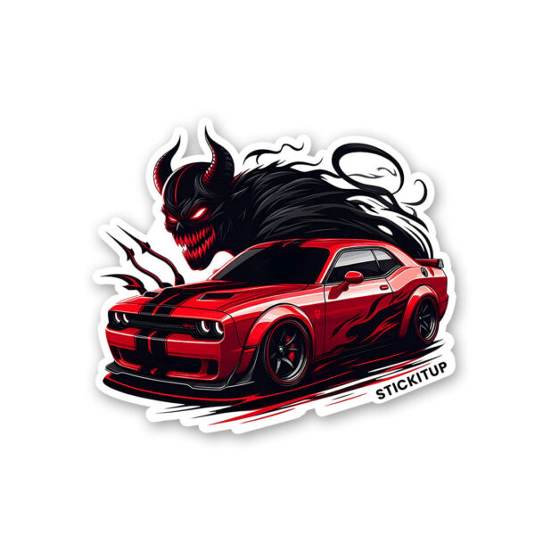 Dodge Demon Red Sticker