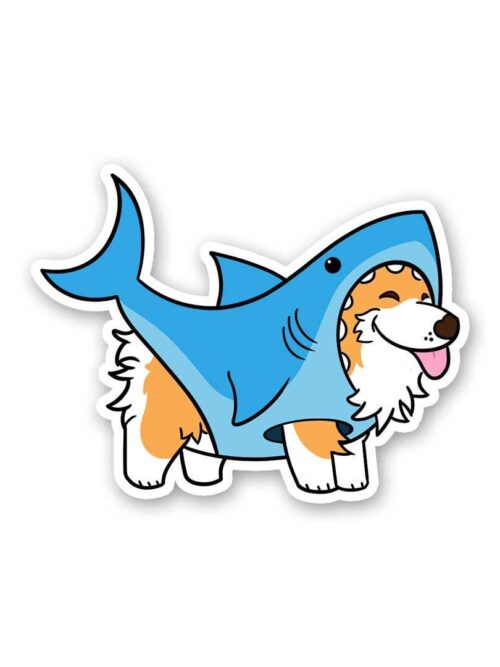Dog Shark Sticker
