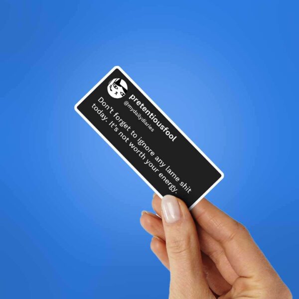 DonT Forget To Ignore Any Lame Shit Today Sticker