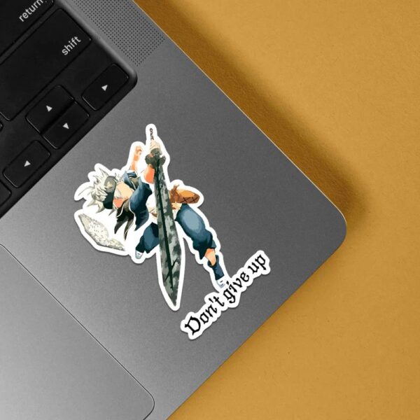 Dont Give Up Asta Anime Stickers