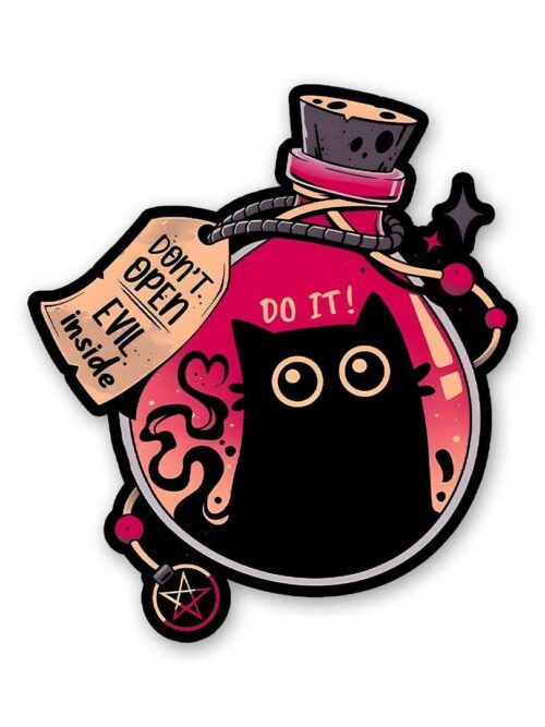 Dont Open Evel Inside Sticker
