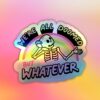 Doomed Holographic Laptop Mobile Sticker