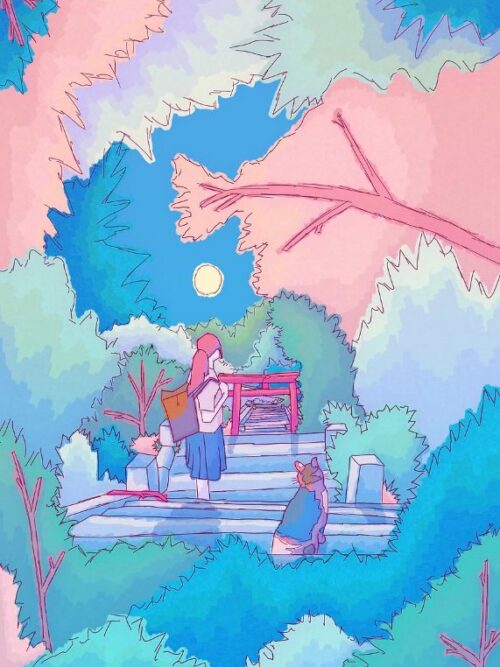 Down The Stairs Spring Vibes Poster