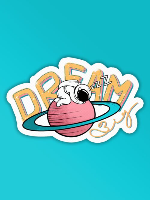 Dream Big Laptop Mobile Stickers