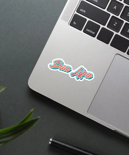Dua Lipa Name Sticker