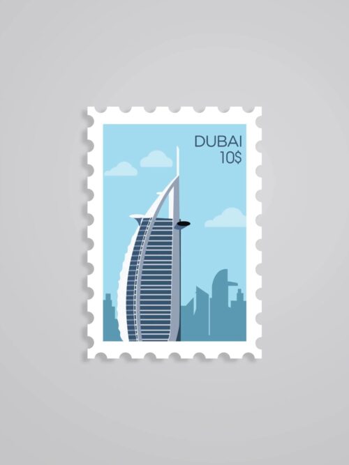 Dubai Stamp Travels Stickers