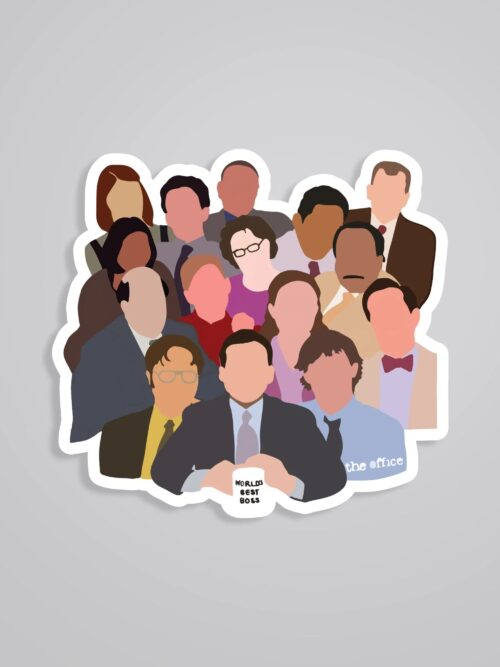 Dunder Mifflin Staff TV Shows Stickers