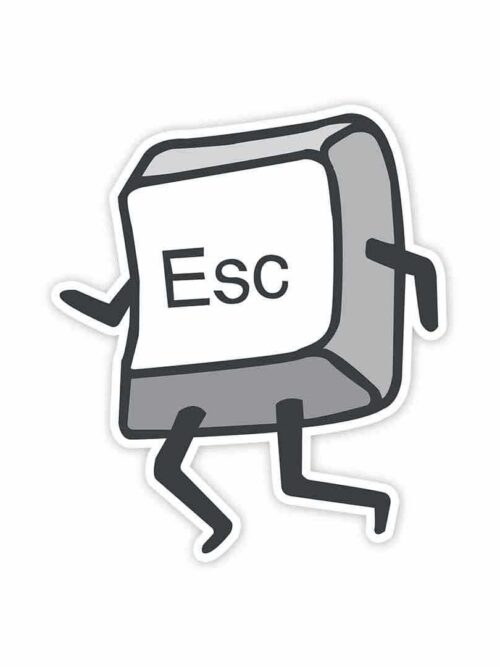 ESC Key Sticker