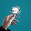 ESC Key Sticker
