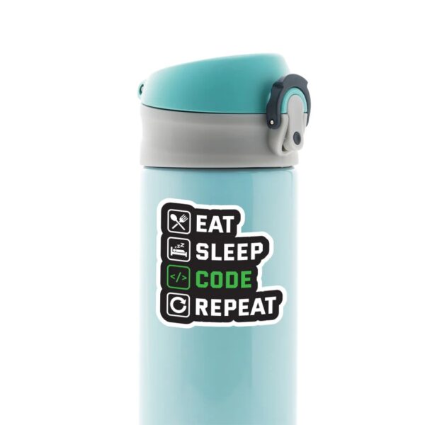 Eat Sleep Code Repeat Witty Stickers Eat Sleep Code Repeat Witty Stickers