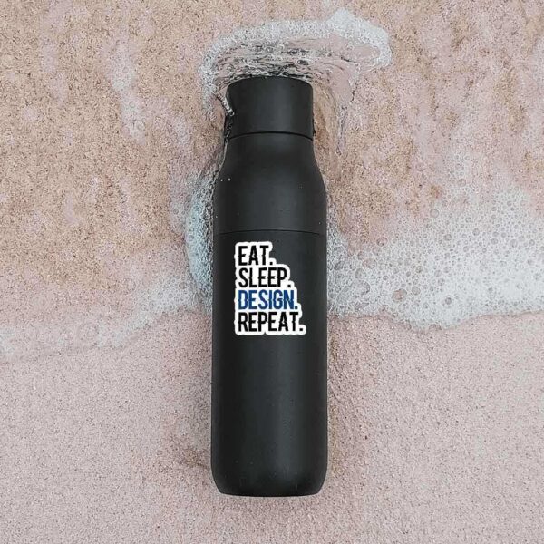Eat Sleep Design Repeat Sticker